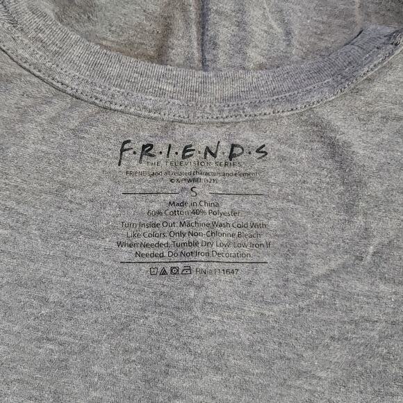 Friends The TV Series Grey Long Sleeve Crewneck Top Size Small - Picture 4 of 5